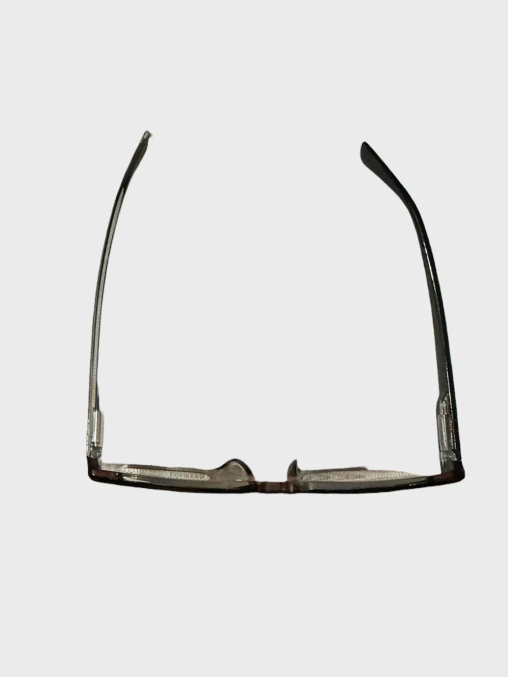 Oversized Square Reading Glasses Black Red Stripe +3.50 Chic Frame